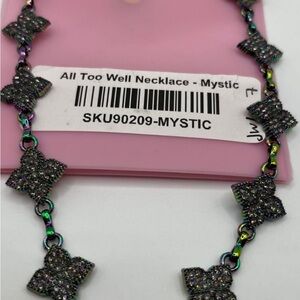 Necklace with Silver and Black Accents